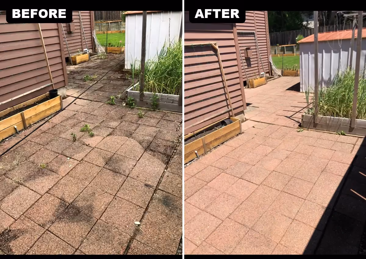 Pavers brought back into view — Cascade Armor job photo