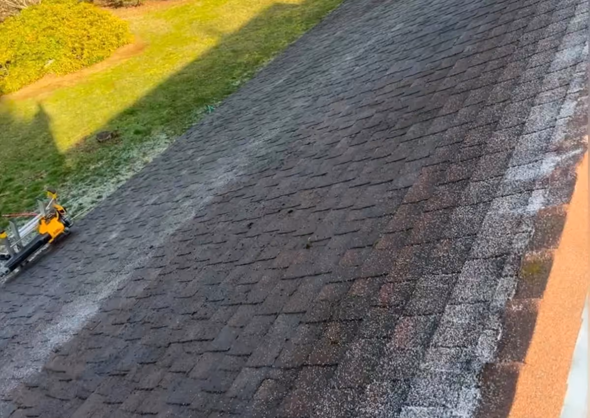 Gutter cleaning — Cascade Armor exterior care